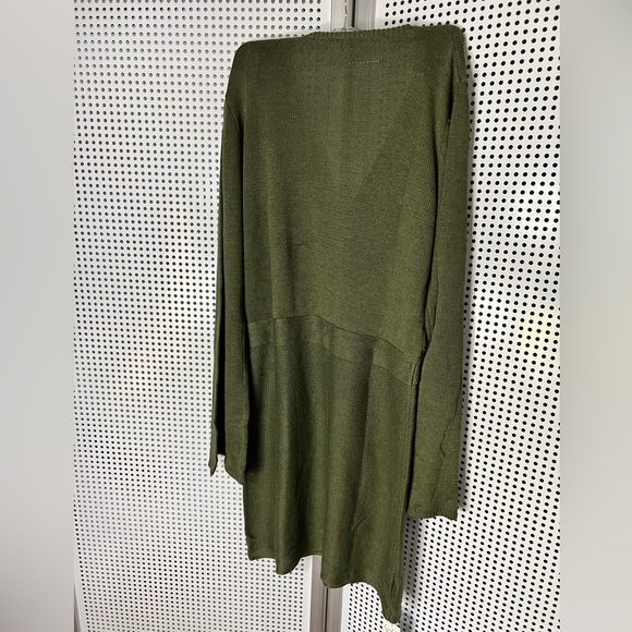 Cupshe Green Dolman Sleeve V-Neck Sweater Dress #59 - Picture 7 of 7